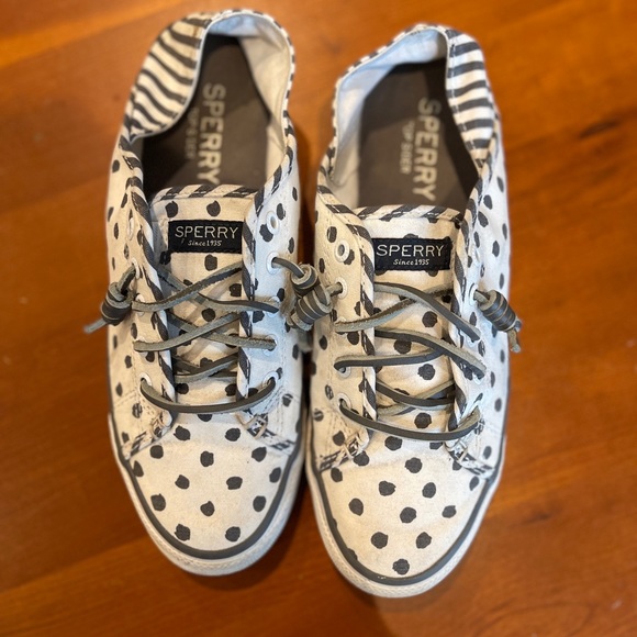 Sperry Seacoast Isle Dot Grey S7.5 - Picture 3 of 4